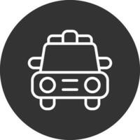 Police Car Creative Icon Design vector