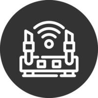 diseño de icono creativo de enrutador wifi vector