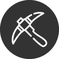 Pickaxe Creative Icon Design vector