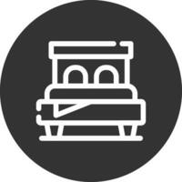 Bed Creative Icon Design vector