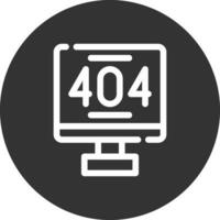 Error 404 Creative Icon Design vector