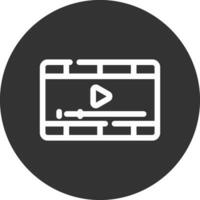 Video Player Creative Icon Design vector