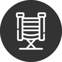 diseño de icono creativo de silla de directores vector
