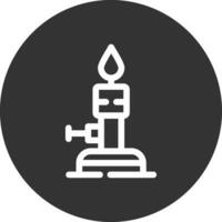 Bunsen Burner Creative Icon Design vector