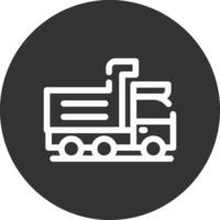 Dump Truck Creative Icon Design vector