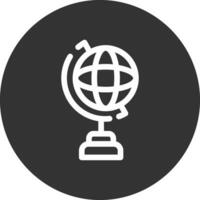 Globe Stand Creative Icon Design vector