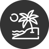 Island Landscape Creative Icon Design vector