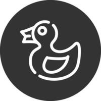 Rubber Duck Creative Icon Design vector