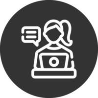 Blogger Creative Icon Design vector