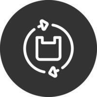 Plastic Recycle Creative Icon Design vector