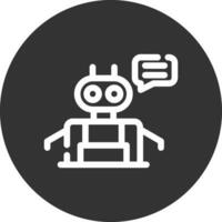 Chatbot Creative Icon Design vector