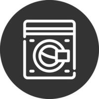 Washing Machine Creative Icon Design vector