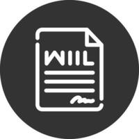 Last Will Creative Icon Design vector