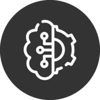 Artificial Intelligence Creative Icon Design vector