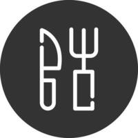 Fork and Knife Creative Icon Design vector