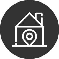 Home Location Creative Icon Design vector