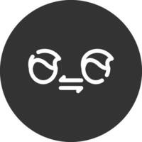 Face to Face Contact Creative Icon Design vector