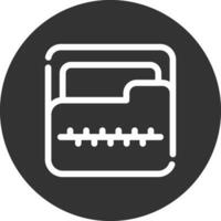 Zip Folder Creative Icon Design vector