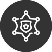Sheriff Badge Creative Icon Design vector