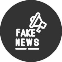 Fake News Creative Icon Design vector