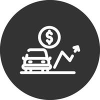 Car Loan Rates Creative Icon Design vector