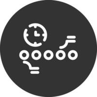 Circle Accent Timeline Creative Icon Design vector