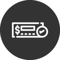 Cheque Deposit Creative Icon Design vector