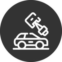 Car Parts Creative Icon Design vector