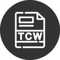 tcw creativo icono diseño vector