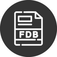 fdb creativo icono diseño vector