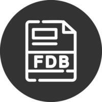 fdb creativo icono diseño vector