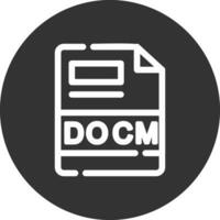 DOCM Creative Icon Design vector