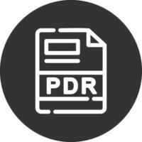 PDR Creative Icon Design vector