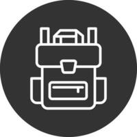 diseño de icono creativo de mochila vector