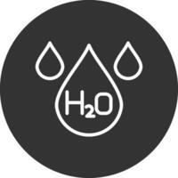 H2O creativo icono diseño vector
