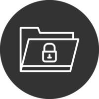 Locked Folder Creative Icon Design vector