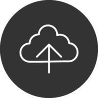 Cloud Upload Creative Icon Design vector