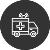 Ambulance Creative Icon Design vector