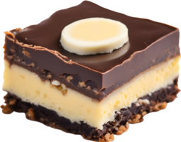 Image of Delicious-looking Nanaimo Bar. AI-Generated. png