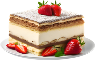 Image of Delicious-looking Tiramisu. AI-Generated. png