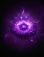 crown chakra, dark purple sparkling illustration photo