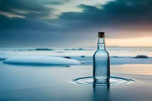 mensaje en un botella por Jonathan kennedy. generado por ai foto