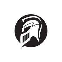 Spartan helmet logo template vector