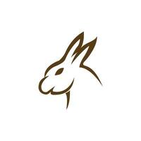 Rabbit vector icon illustration design