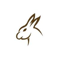 Rabbit vector icon illustration design