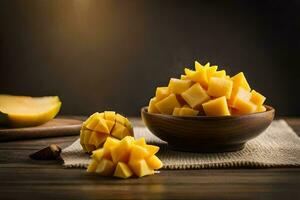 el beneficios de comiendo mangos. generado por ai foto