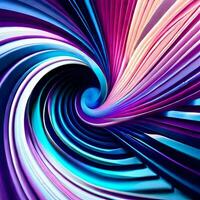 a colorful swirl of paper with a blue and pink background. AI-Generated photo