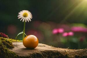 foto fondo de pantalla el sol, flor, primavera, el jardín, el sol, flor, el jardín. generado por ai