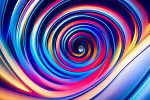 abstract background with colorful swirls. AI-Generated photo
