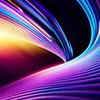 a colorful abstract background with light streaks. AI-Generated photo